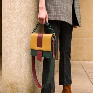 ANDERSSON BELL AGNES COLOR BLOCK CHAIN BAG